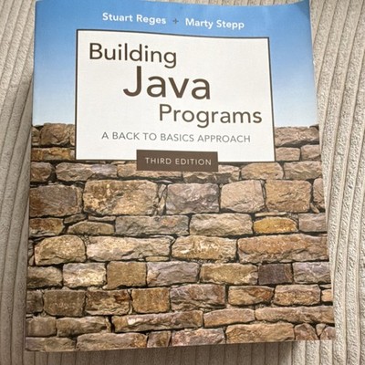 Pearson Building Java Programs Back to Basics 3rd Ed PB 2014 Reges Stepp