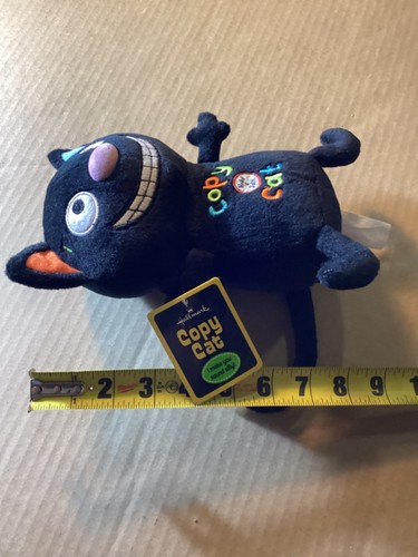 Rare Hallmark Talking Repeating “COPY CAT” Plush Black Cat 10” New With Tag - Picture 5 of 6