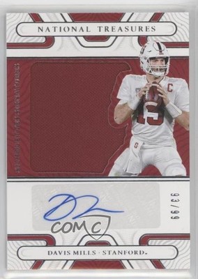 2022 Panini National Treasures Collegiate 93/99 Davis Mills #SIL-DMI Auto 06st