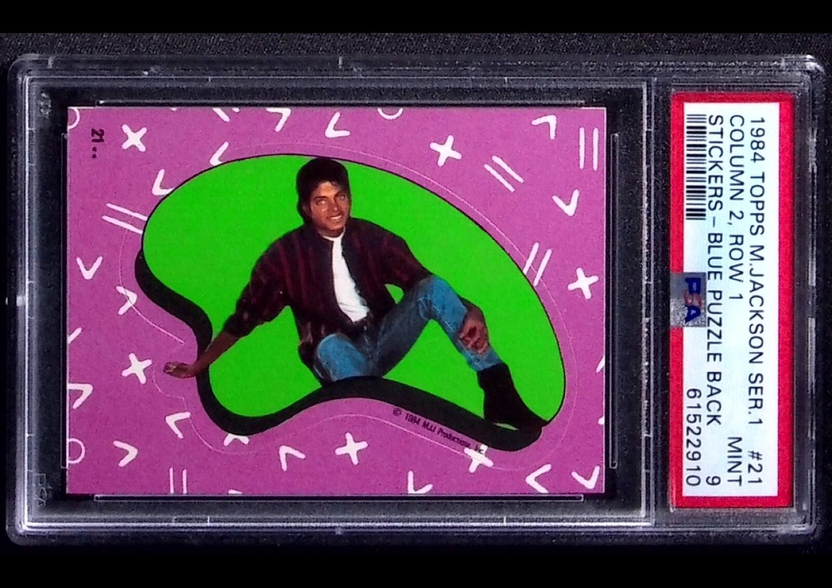 マイケルジャクソン 転写シール　1984年 ☆送料無料！☆1984年製 Topps【 Michael Jackson ( マイケル