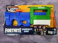 Brand New Nerf Super Soaker Fortnite Compact SMG Water Blaster -- Pump-Action