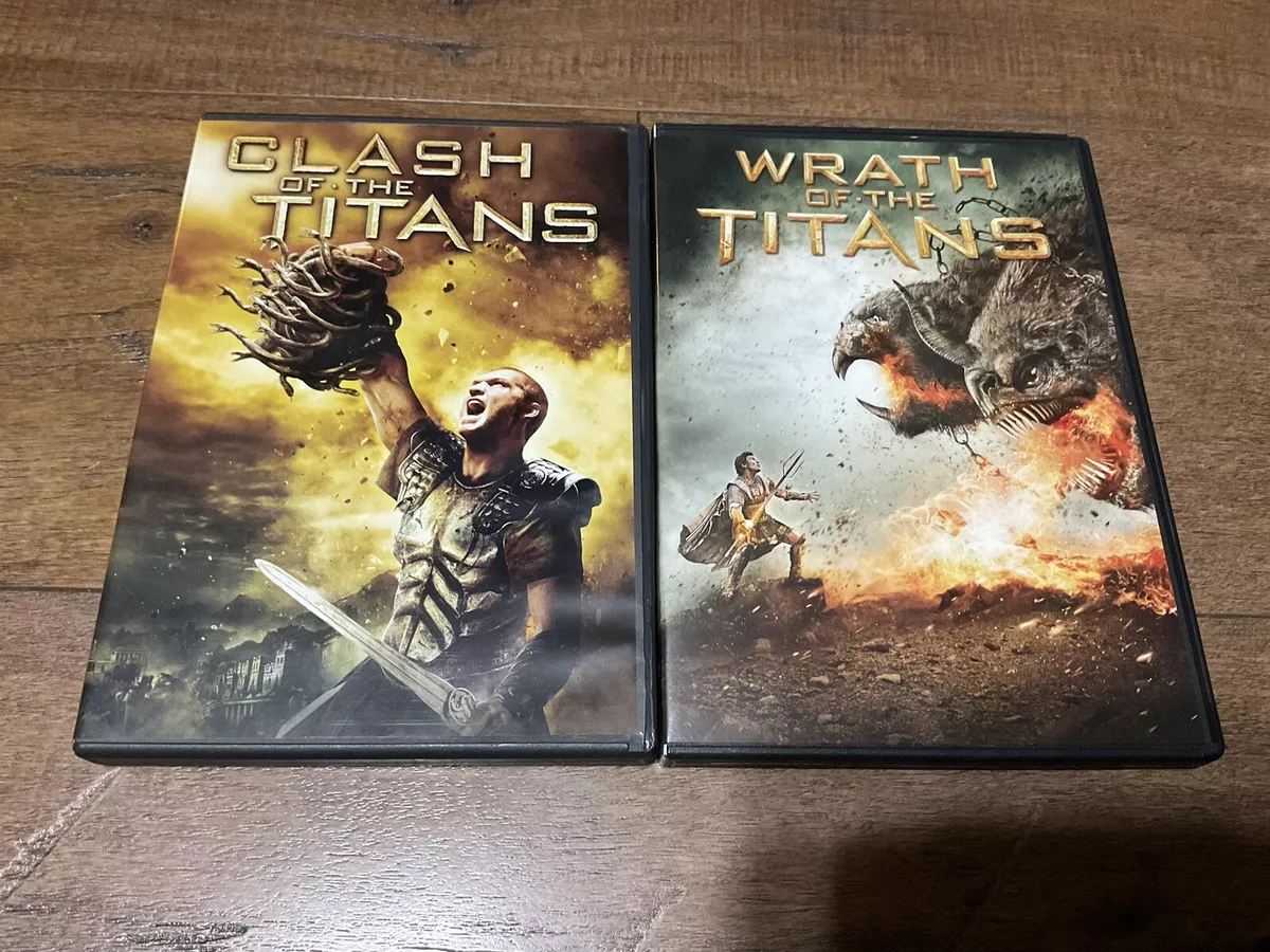 Lot Of 2 DVDs Movies: CLASH OF THE TITANS & WRATH OF THE TITANS