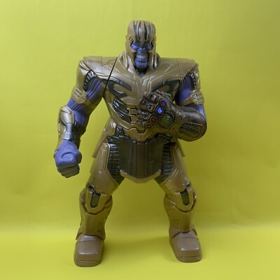 13” TALKING MARVEL AVENGERS POWER PUNCH THANOS LIGHTUP INFINITY GAUNTLET  FIGURE