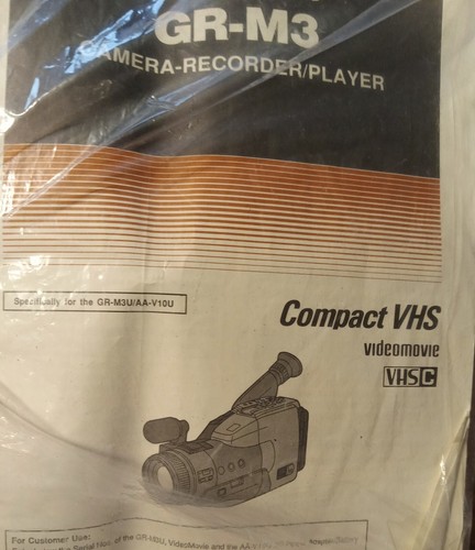 JVC GR-M3 Camera-Recorder/Player Compact VHS Camcorder Sold For Parts. - Picture 7 of 7