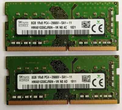 High Five!　４枚 SK Hynix 16GB DDR4 2Rx8 PC4-2133P-UB0 HMA82GU6MFR8N-TF