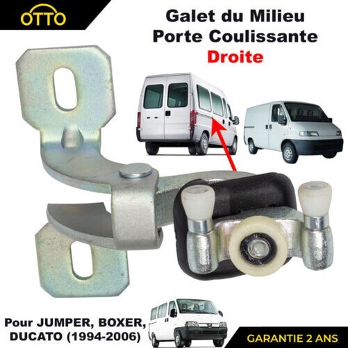 Galet FüHrungsrolle Rechts SchiebetüR Unten FüR Ducato Jumper Boxer 1994-2006-image