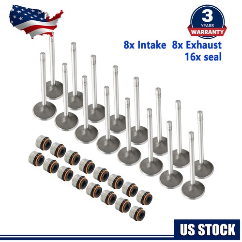 Engine Intake Valves & Exhaust Valves 16pc Kit Fit for Audi VW 2.0T