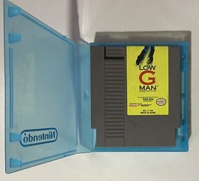 Low G Man AUTHENTIC NES Cartridge (1990) and Nintendo Blue Clam Shell Case