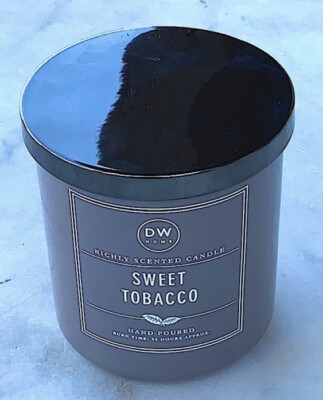 dw home tobacco leaf candle DW HOME CANDLE SWEET TOBACCO CREAM SOY WAX 33 HRS RICHLY SCENTED 1 WICK