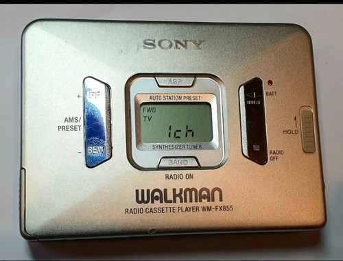 Super Rare Sony Walkman WM-FX855 Radio Cassette Player Dual LCD Remote Control - Picture 7 of 14