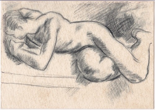 Nude Drawing Nude Sketch Duncan Grant British English Deco Art 1930s Erotic - Picture 3 of 3