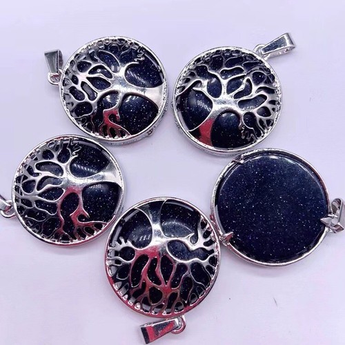 Tree of Life Gemstone Necklace Quartz Healing Pendant Chakra Jewellery UK Seller - Picture 24 of 30
