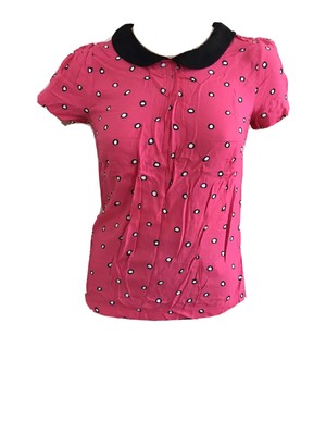 red polka dot blouse uk