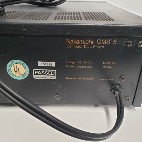 NAKAMICHI OMS-5 COMPACT DISC PLAYER FOR PARTS NOT WORKING - Picture 16 of 18
