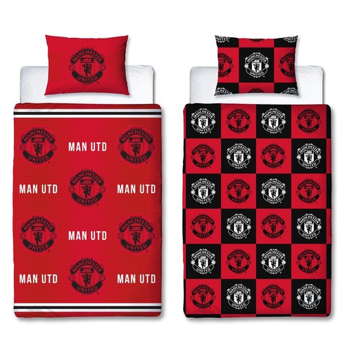 MANCHESTER UNITED FC HONOUR SINGLE DUVET COVER SET RED FOOTBALL BEDDING NEW KIDS - Picture 3 of 3