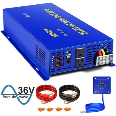 Pure Sine Wave Inverter 36v to 110v 120v 4000W Off Grid Solar Power Inverter
