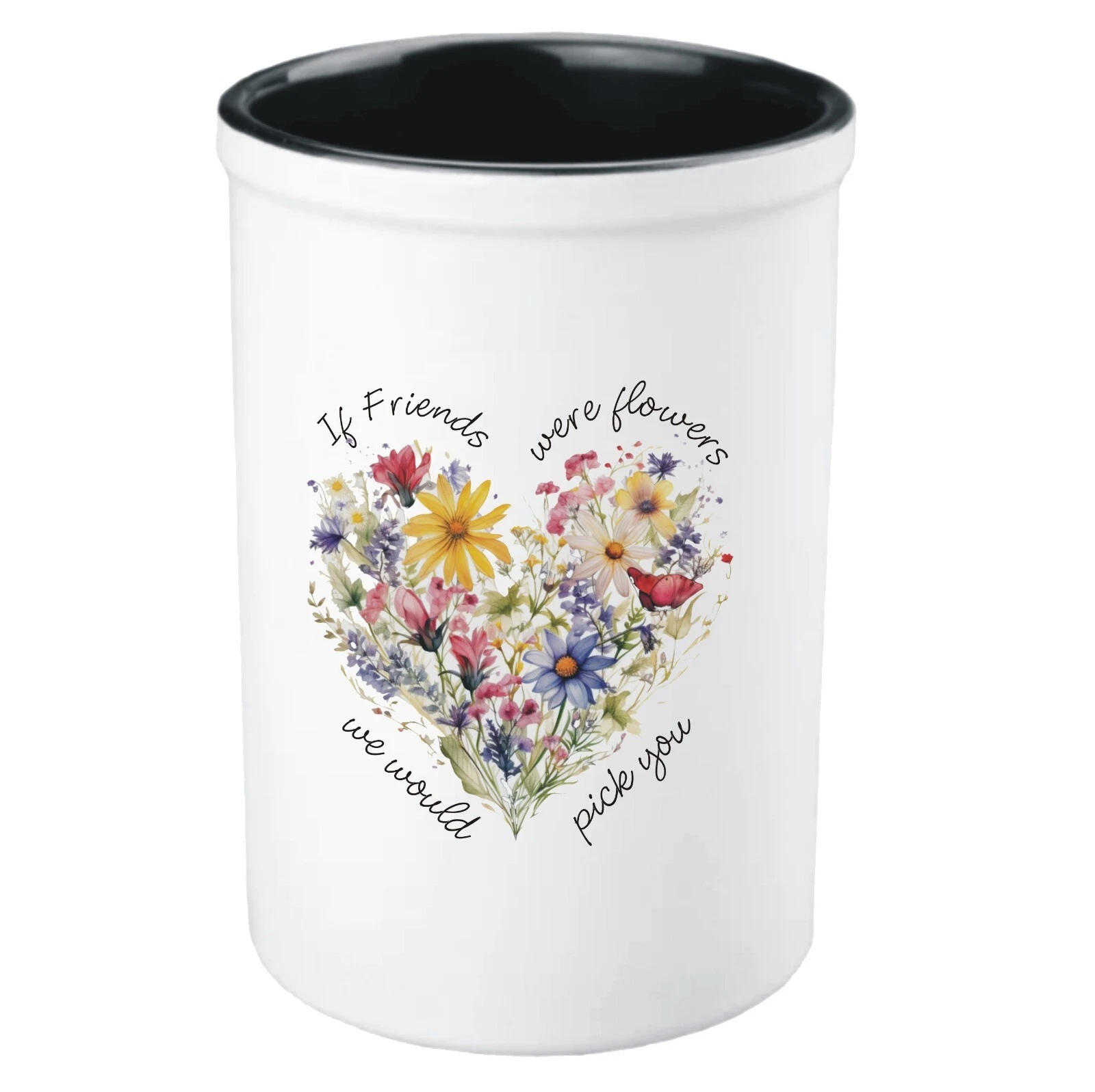 'If Friends Were Flowers We Would Pick You' Watercolour Bouquet Floral Vase
Opens in a new window or