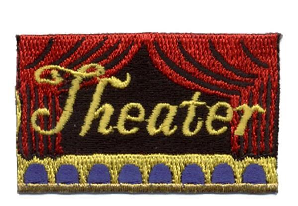 Girl Boy Cub THEATER theatre visit Fun Patches Badge SCOUT Show Acting Curtains