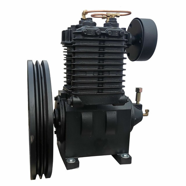 5.5HP 180PSI Cast Iron Air Compressor Replacement Pump & Flywheel Two