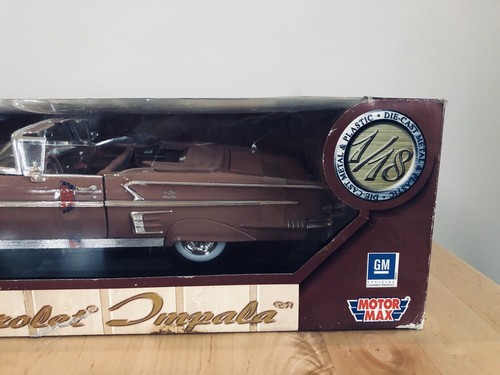 Motor Max 1958 Chevrolet Impala Diecast Scale 1:18 Scale Toy Model Replica Car - Picture 5 of 7