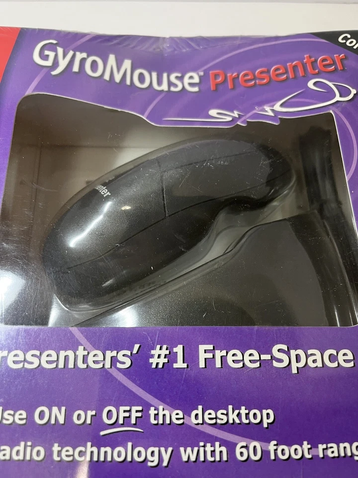 Computer Cordless Mouse Gyropoint Gyromouse Pro Presenter NOS Vintage Sealed - Image 2 of 4