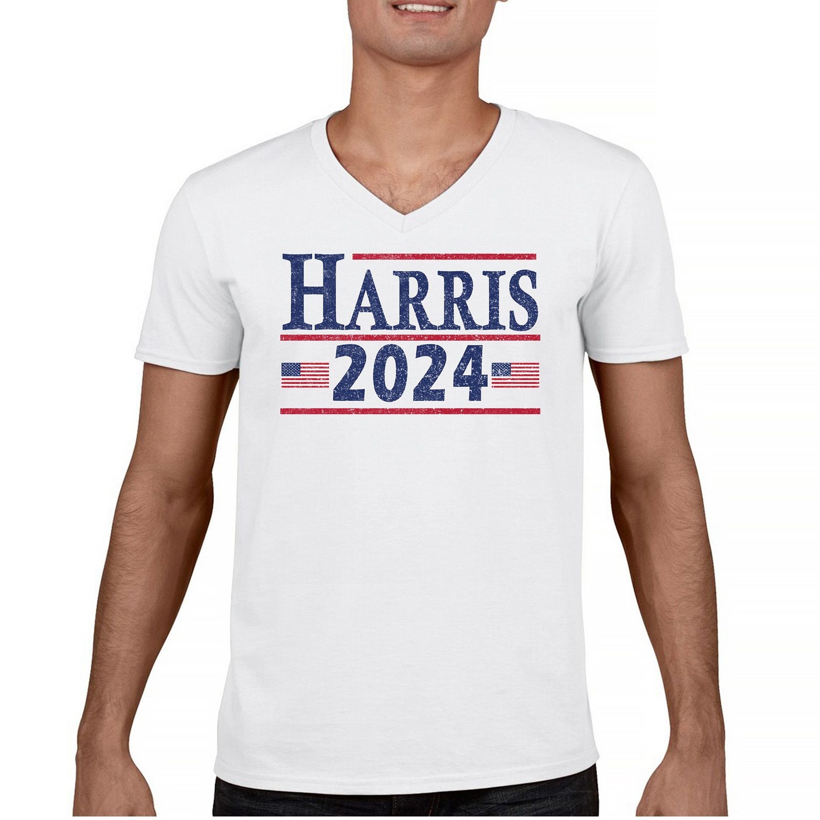 ALTRA T shirt vintage Harris 2024 collo a V I'm Speaking 47 Madam President Kamala