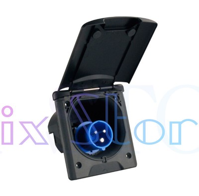 1PC External power socket plug utility 220V charging connector bed trolley #A6-3