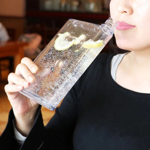 420ml Memobottle Drinks Cup Kettle Flat Paper Book Pad Portable A5 Water Bottle - Picture 3 of 11