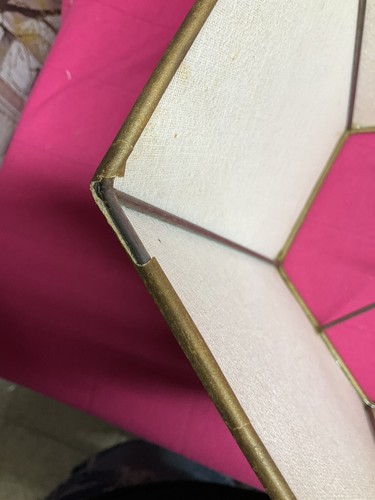 Pantalla de lámpara de colección estilo Currier e Ives hexagonal escenas de hogar. - Imagen 13 de 19