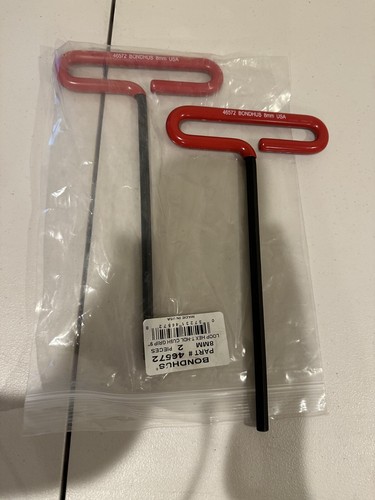 BONDHUS LOOP HEX T-HDL CUSH GRIP, 9", 8MM, 46572, Pack of 2 - Picture 3 of 4