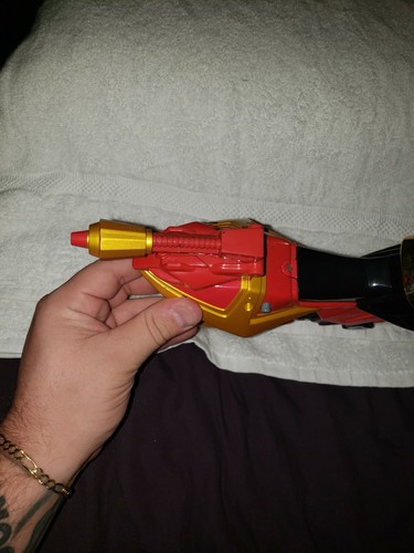 Bandai Might Morphin Power Rangers Motorcycle Bike Red & Gold 2002 - Picture 4 of 9