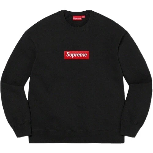 Supreme Box Logo Col Rond Noir Taille M Très bon état Authentique