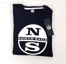 NORTH SAILS Graphic Sweatshirt Jumper Navy Blue BA07 Size Large US Men's NWT