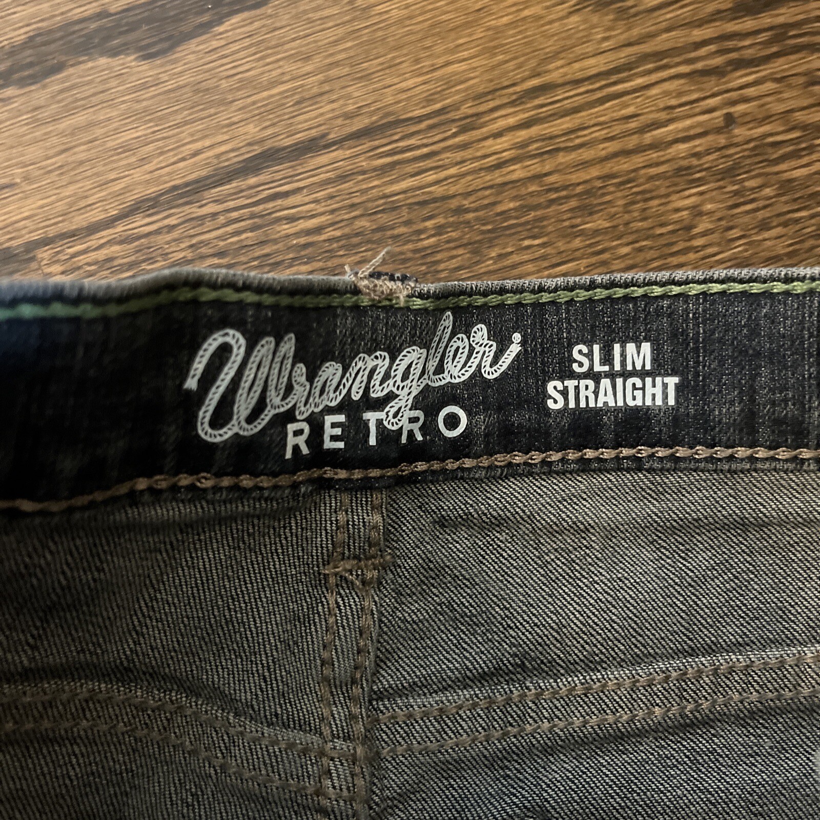 Wrangler Retro Slim Fit Straight Leg Boys Jean Sz 14 Slim Adjustable Waist Denim - View 3