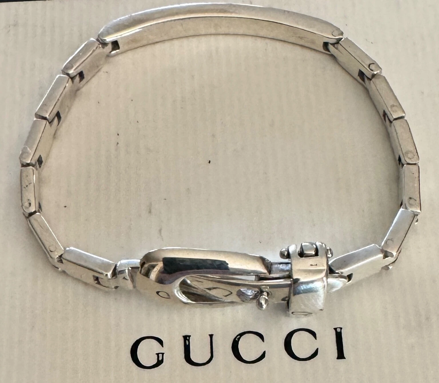Gucci Bracelet Boucle de Ceinture Argent Sterling 925 7