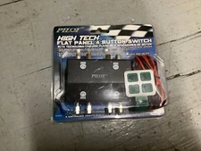 PILOT Flat Panel 4 Button Switch LED Control Box 12V LED Neon Lights Fog PL-SW16