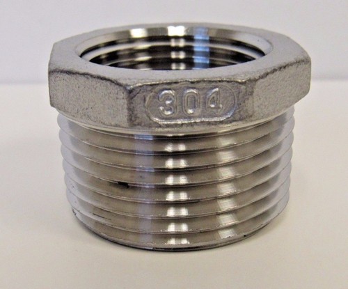 Nuevo 304 Acero Inoxidable 1"" MNPT X 3/4"" FNPT Reducción Bujeo Clase 150 - Imagen 2 de 6
