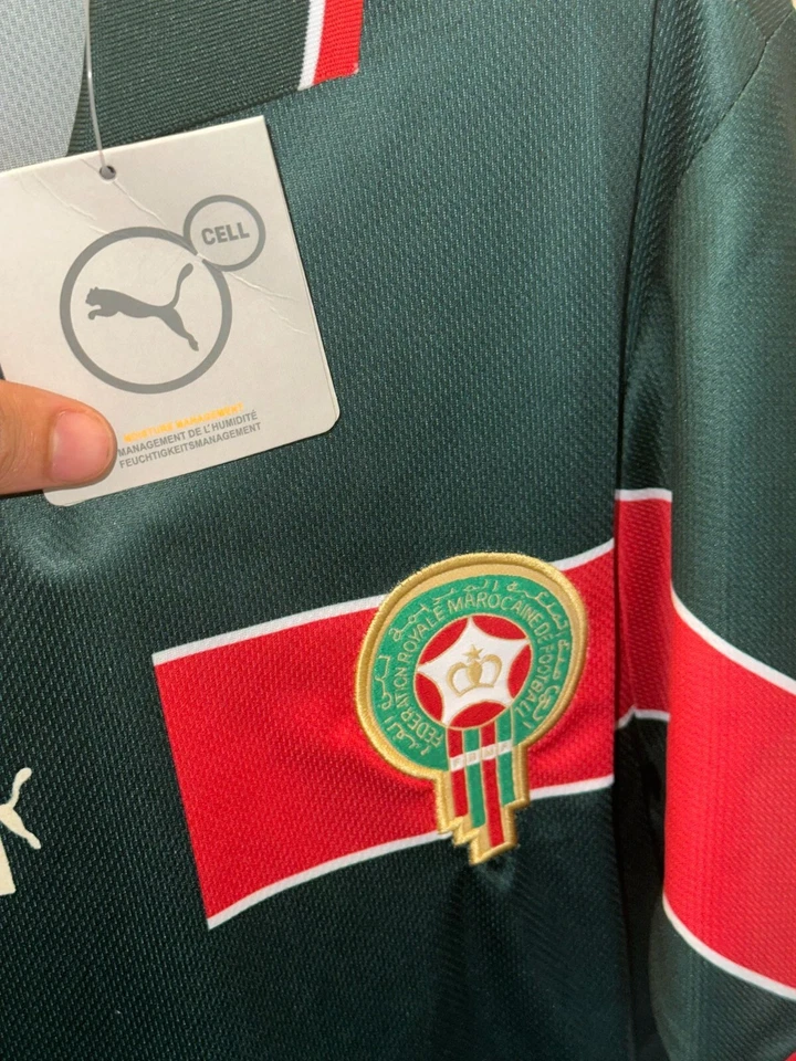 Camiseta Marruecos - Camiseta de Fútbol Verde Puma - Kit Limitado Atlas Lions  Foto 2 de 2