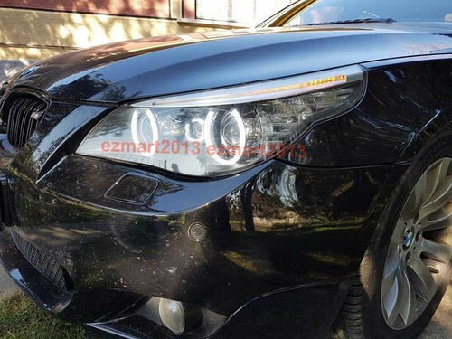 LED halo rings for BMW E60 E61 LCI 08-10 headlight angel eyes Demon Corona DRL - Picture 25 of 48