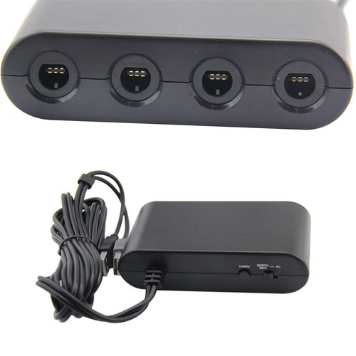 4 Port Controller Hot Adapter For Gamecube on Nintendo Wii U Switch PC Modes USB - Picture 10 of 12