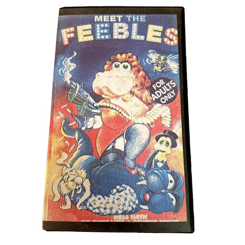 Meet The Feebles VHS 1989 Peter Jackson Dead Alive Productions Adult Puppet 