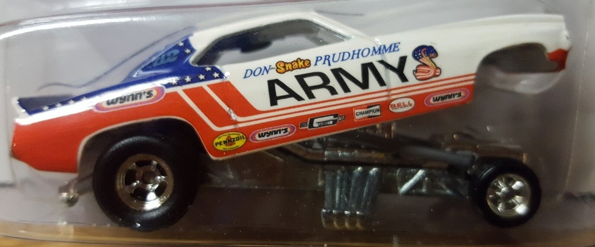 Hot Wheels Drag Strip Demons Don Prudhomme's Army Snake Cuda
