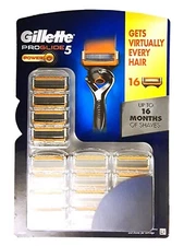 16 x Gillette Pro Glide 5 Power Men's Razor Blade Refill Cartridges Germany