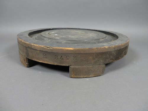 Antique 19" Wooden Wheel Foundry Mold Pattern Shabby Chic Industrial Centerpiece - Picture 2 of 4
