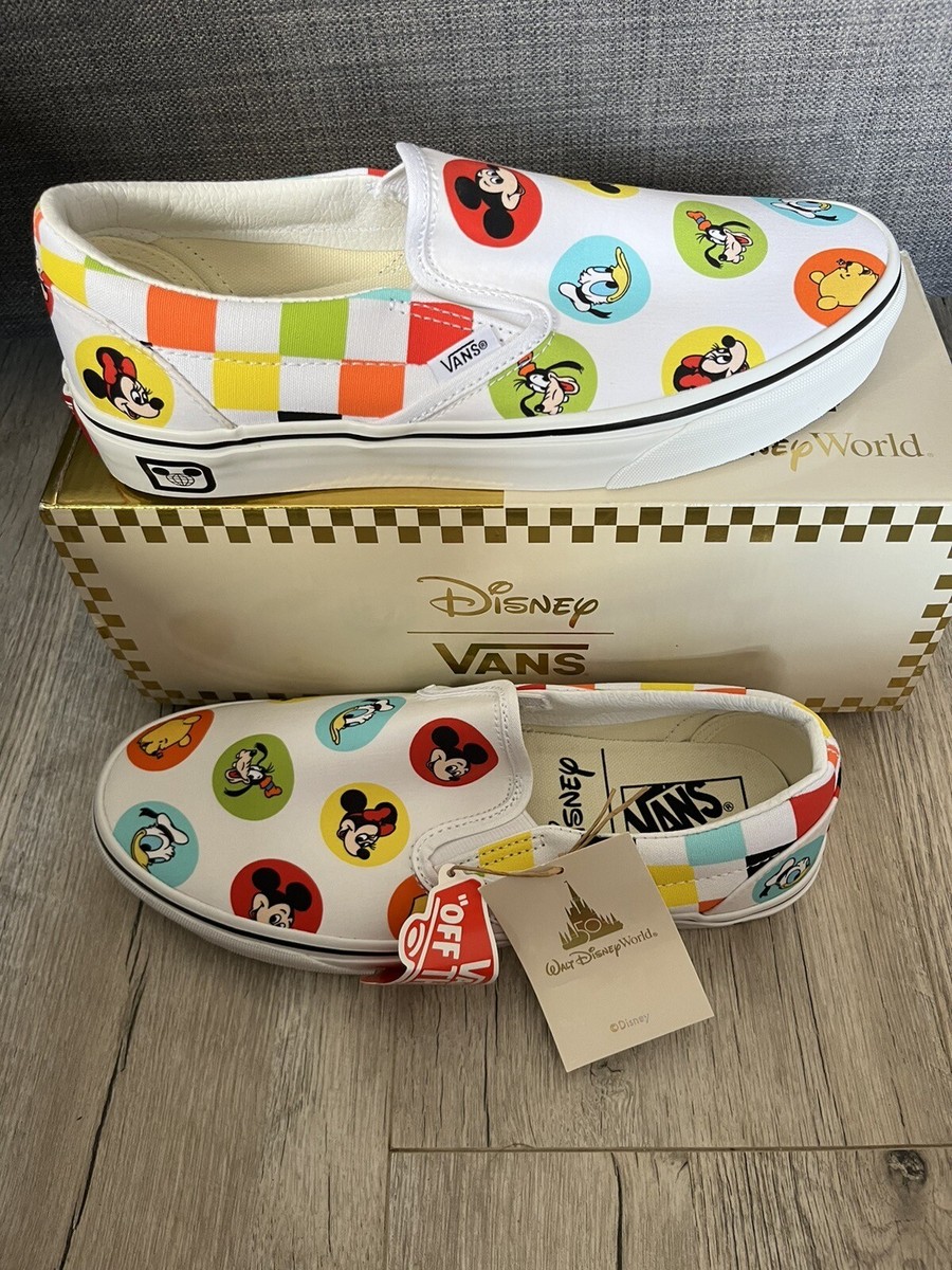 Mickey Mouse Vans 50 Anniversary Vans Mens Womans Disney 50th