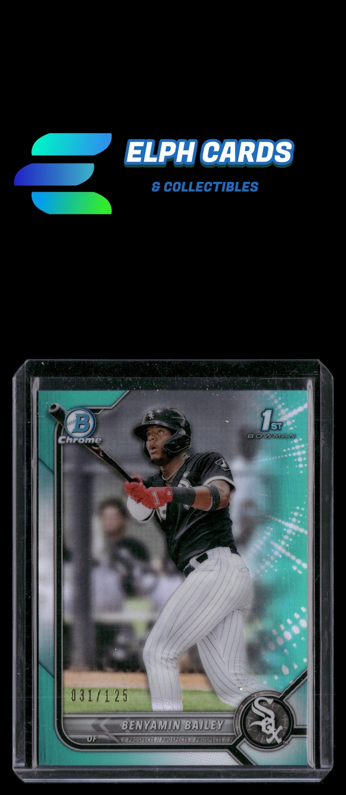 2022 Bowman #BCP-8 Benyamin Bailey Chrome Prospects Aqua /125