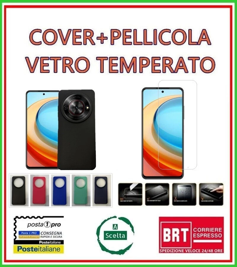 Moex Custodia A Patta Con Pellicola Protettiva Per ZTE Blade A5 2020 - Cover In Pelle Sintetica Con Chiusura Magnetica, Nero