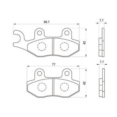 DAYTONA OEM 72451 Hyper Sintered Pads Brake Pads From Japan