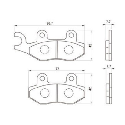 モッチ子 DAYTONA OEM 72451 Hyper Sintered Pads Brake Pads From Japan