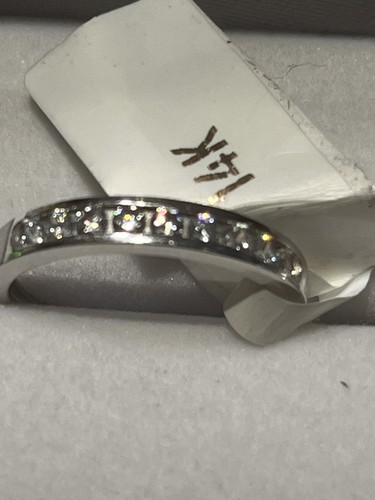 Nice 14K Solid Gold Bridal Engagement Ring Set Wedding Band CZ 1.5Ct Size 5.75 - Picture 7 of 16